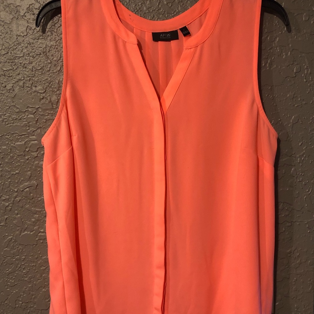 Bright orange Apt 9 sleeveless top-Large